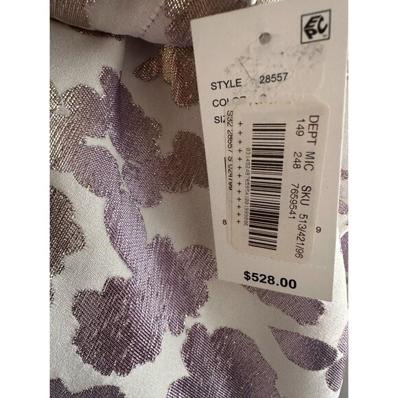 CAROLINE ROSE Floral Lavender Iridescent Lightweight Jacket Coat Sz S NEW w tags - Picture 12 of 12